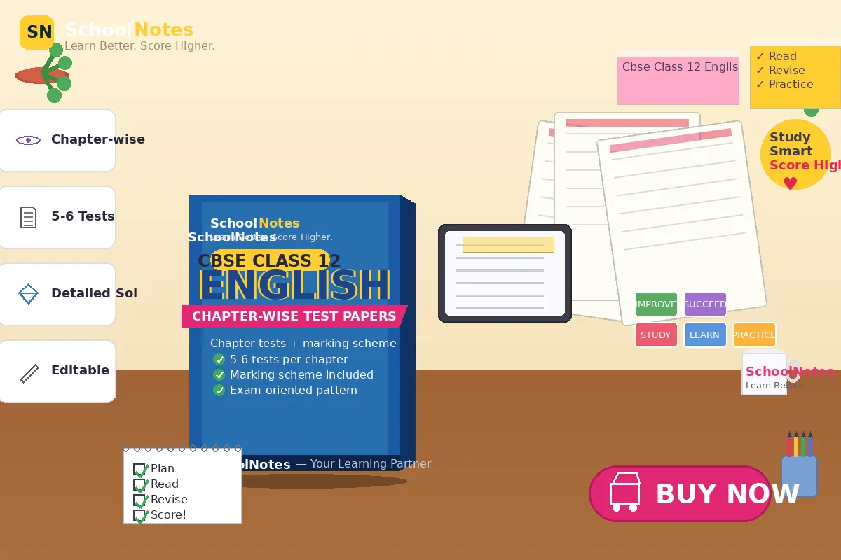 Class 12 Chemistry Chapter-wise Test Papers with Detailed Solutions | English Medium | 5+ Test Papers Per Chapter | PDF + Editable Word mockup